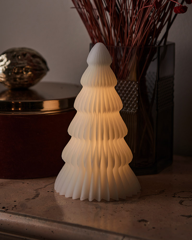 Claire Christmas Tree, 19cm, White