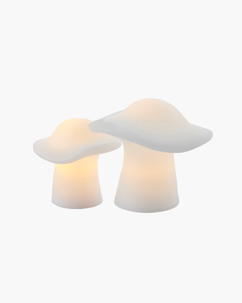 Elisa Mushroom, 2 pcs set, White