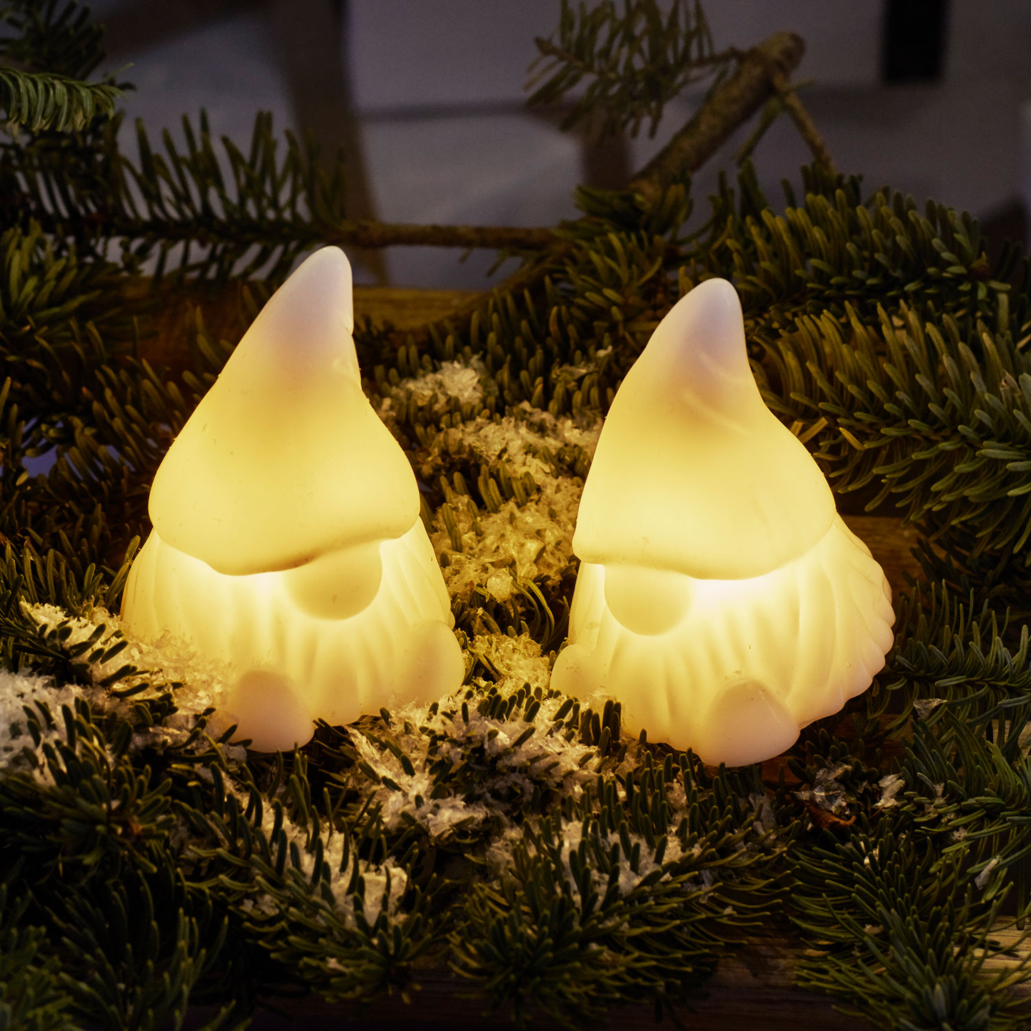 Coco Gnome 2 pcs - 10cm, White