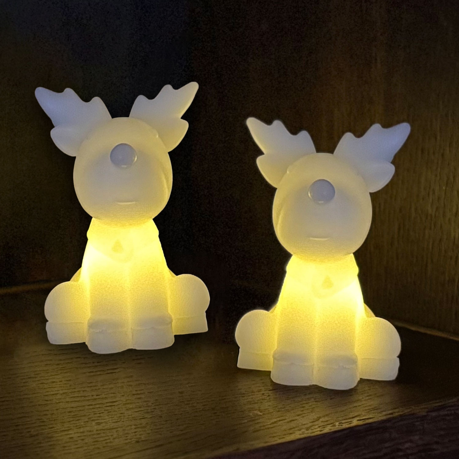 Naja Reindeer 2 pcs - 9cm, White