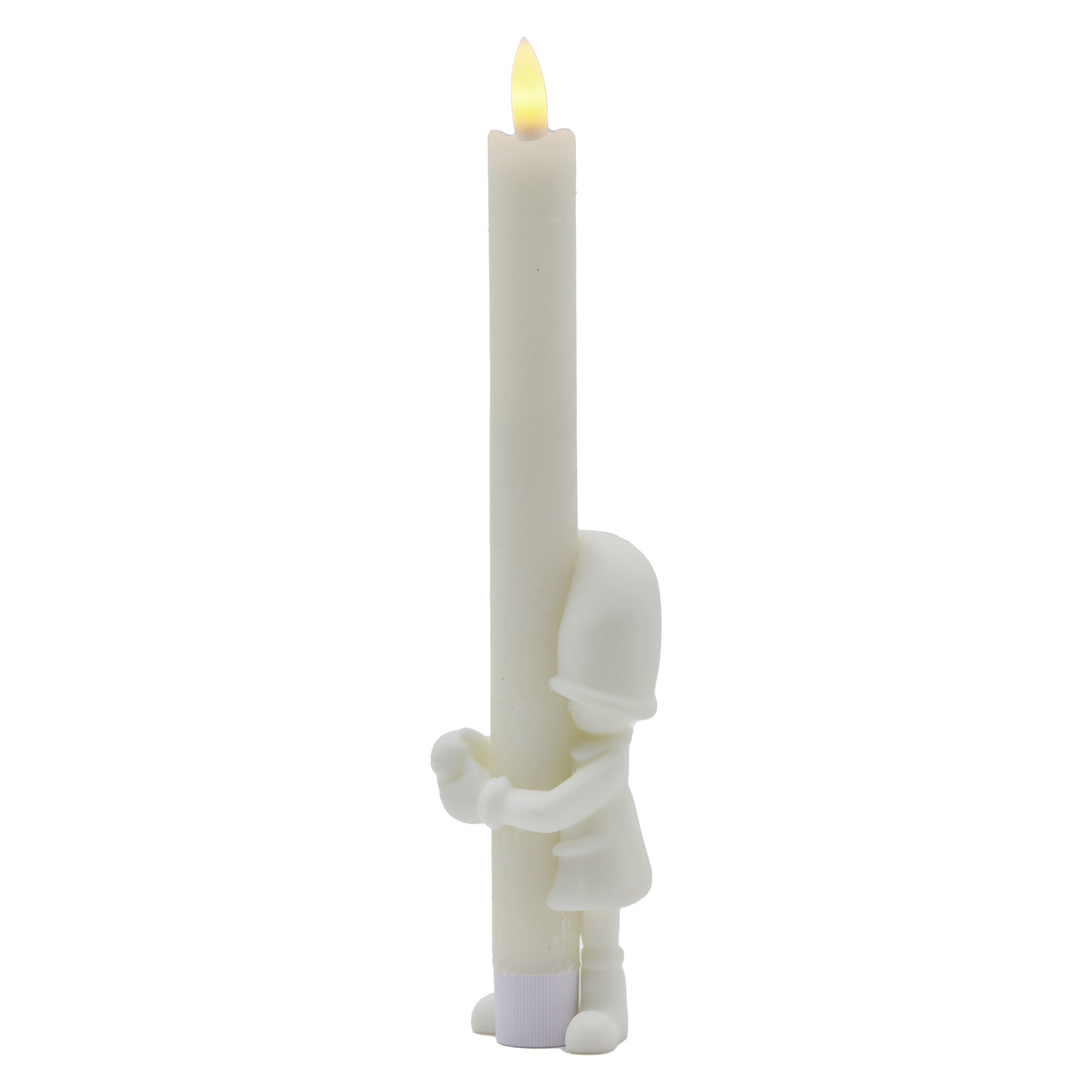 Tinka taper candle with elf, 24.5cm