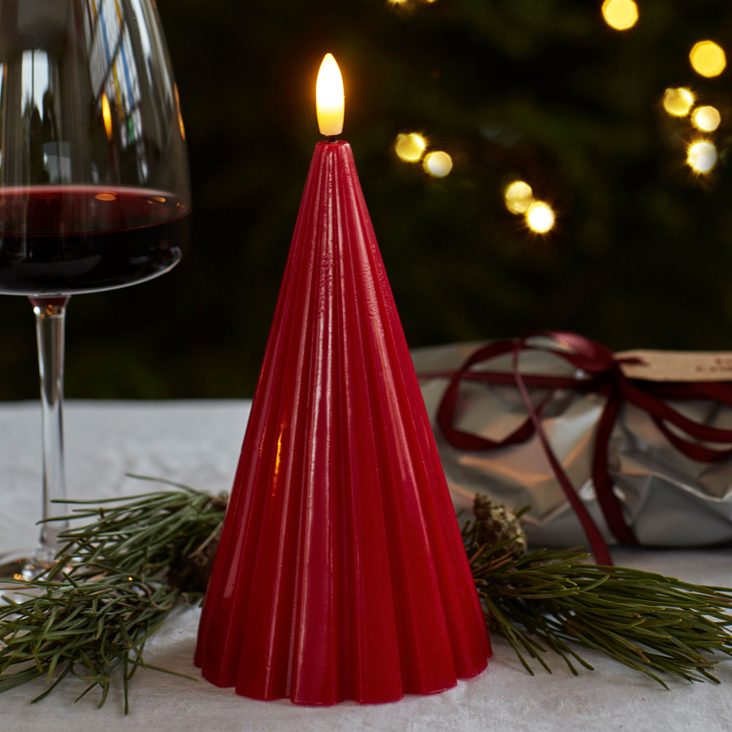 Laura Lacquer Tree - 17cm, Red