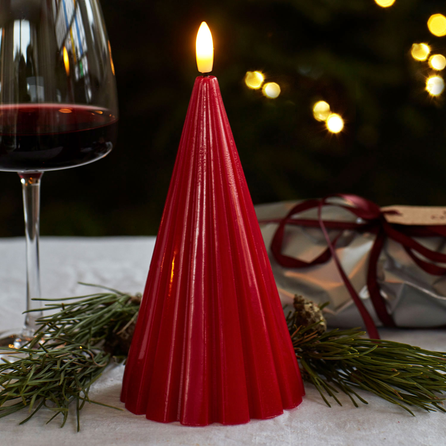 Laura Lacquer Tree - 20cm, Red