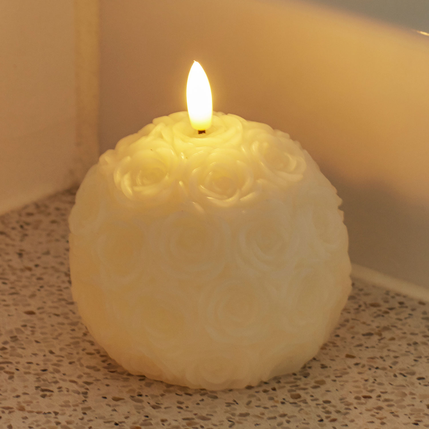 Rosalina Ø10x8.4cm, Cream