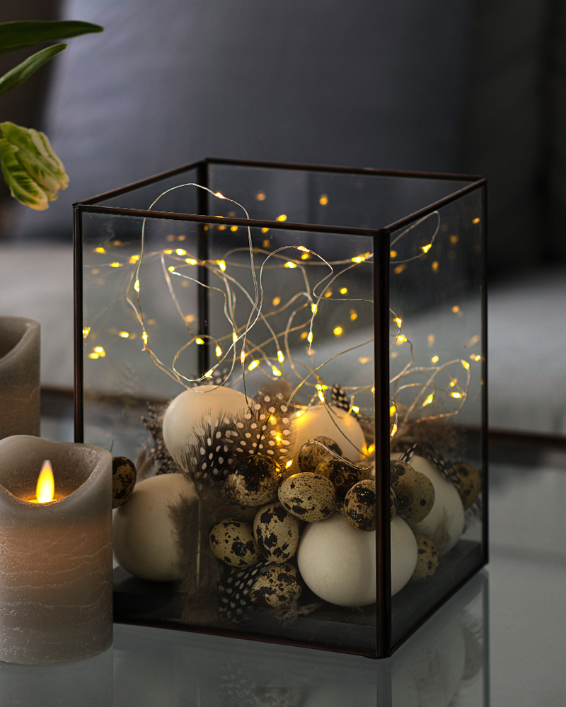 Knirke 40 LED, 3.9m, Silver