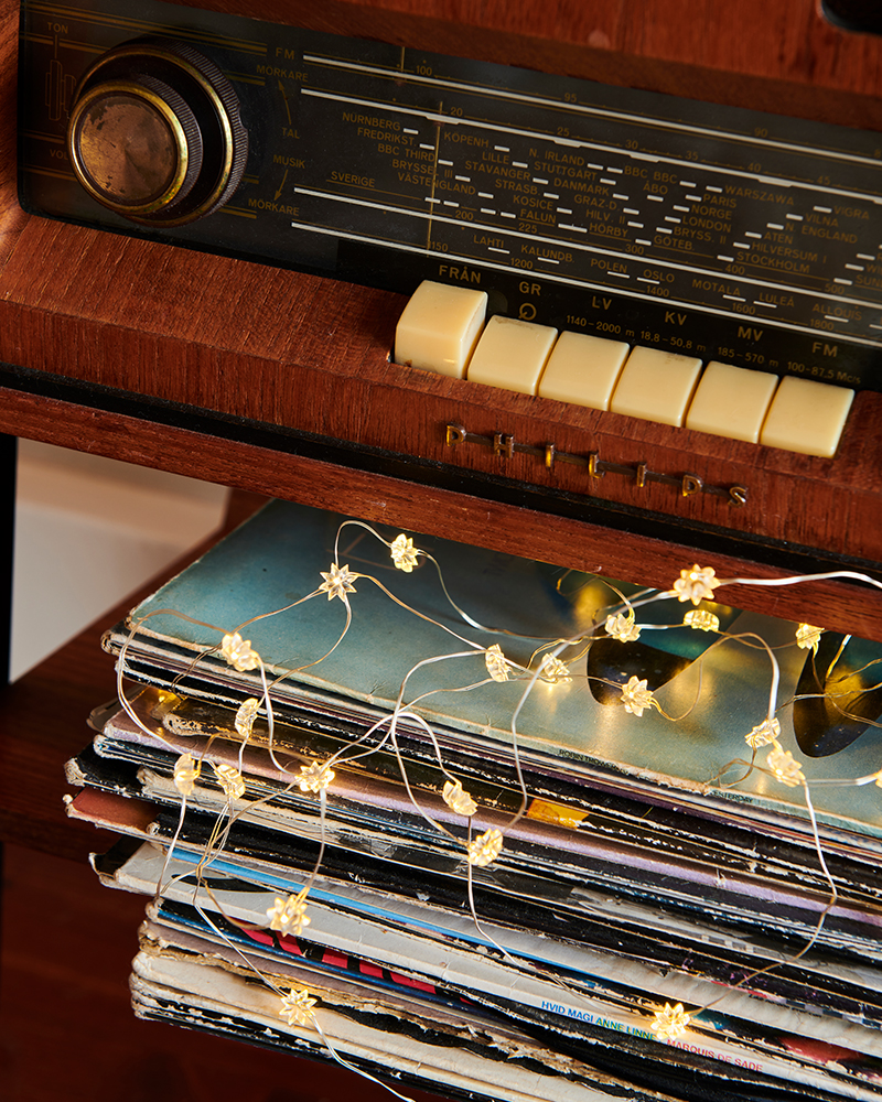 Silke Miniflower 40 LED, 3.9m, Silver