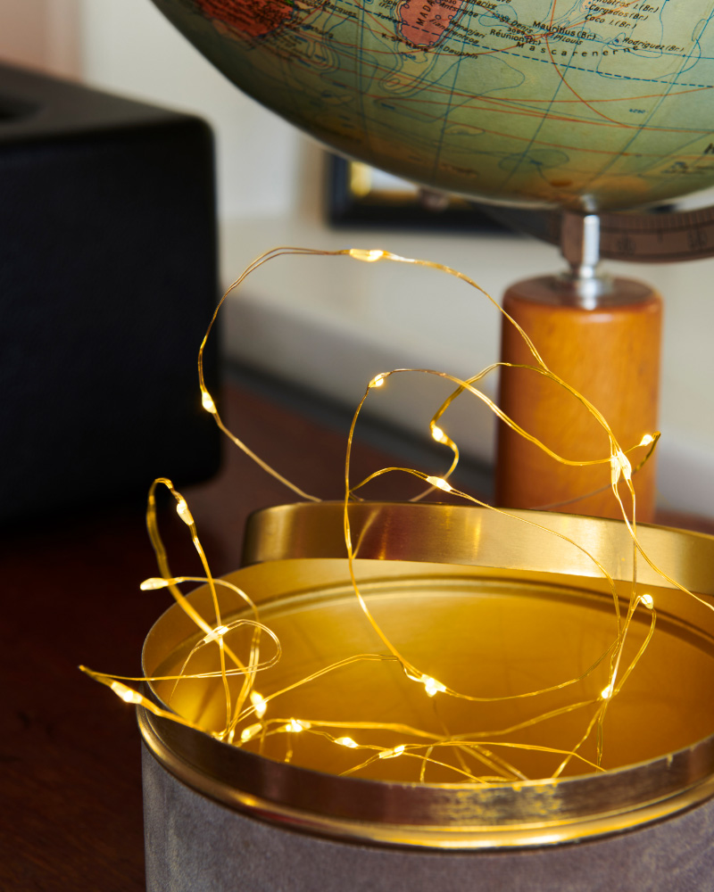 Knirke 20 LED, 1.9m, Gold