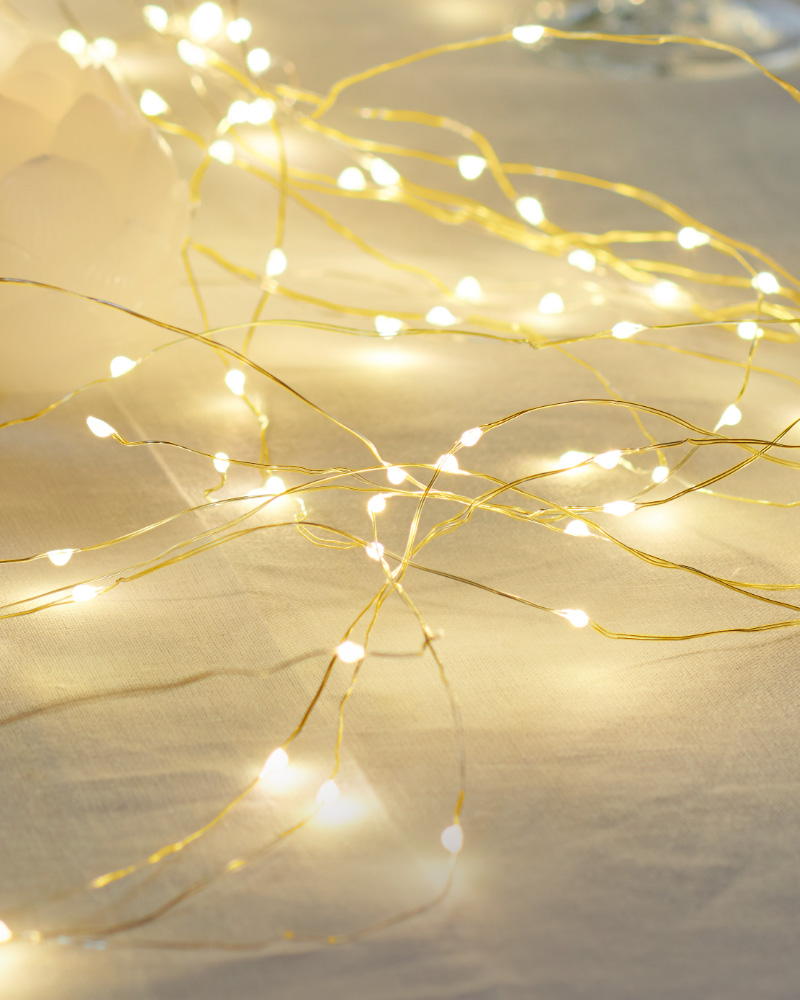 Knirke 160 LED, 15.9m, Gold