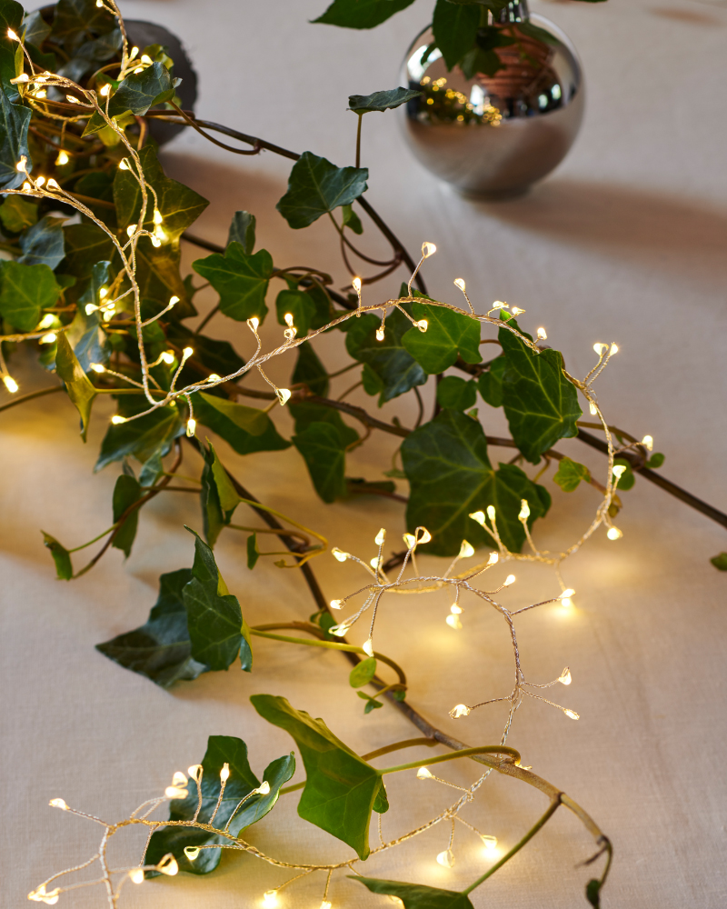 Knirke Cluster 160 LED, 2m, Silver