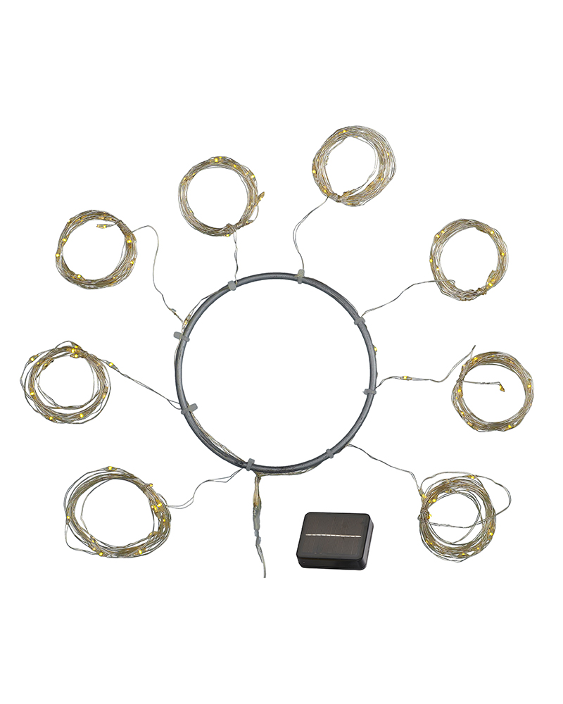 Knirke Solar Parasol Ø4m 128 LED