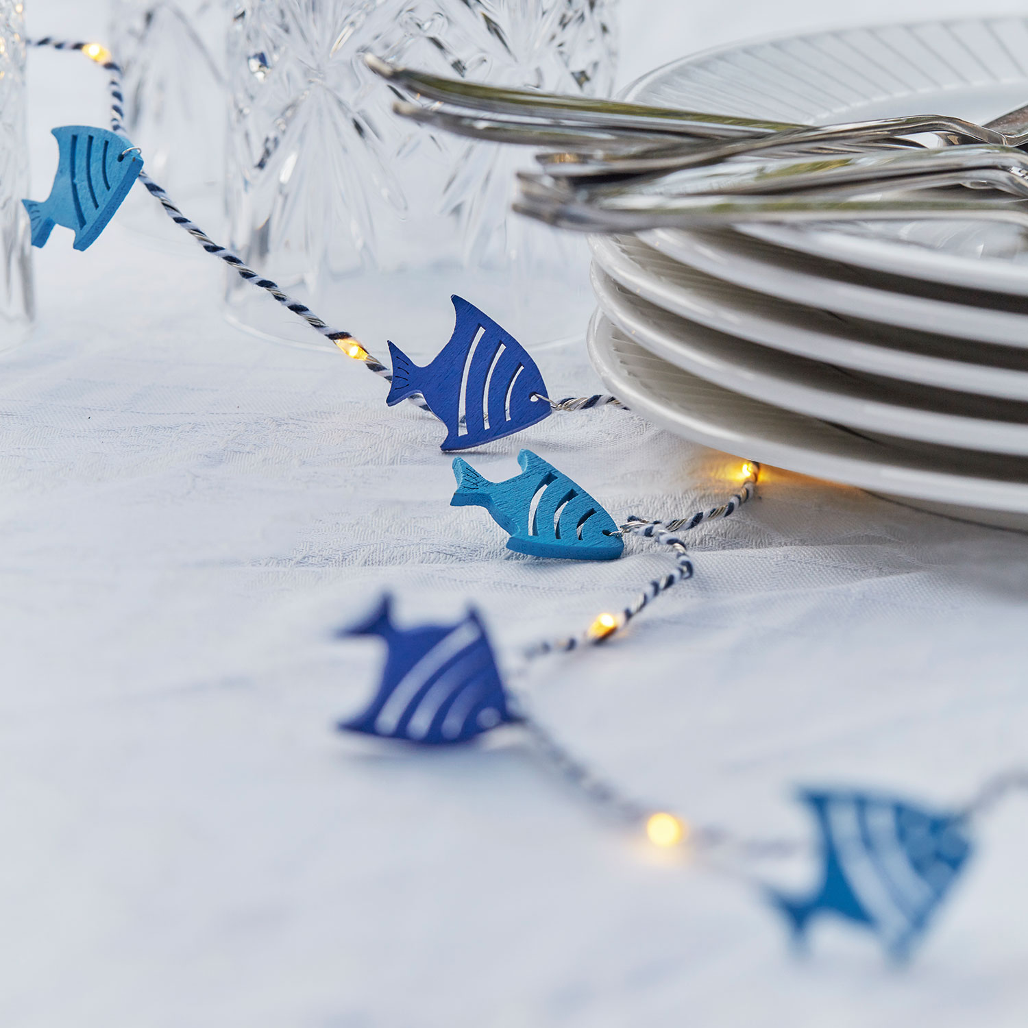 Selma Fish, 20 LED, Blue