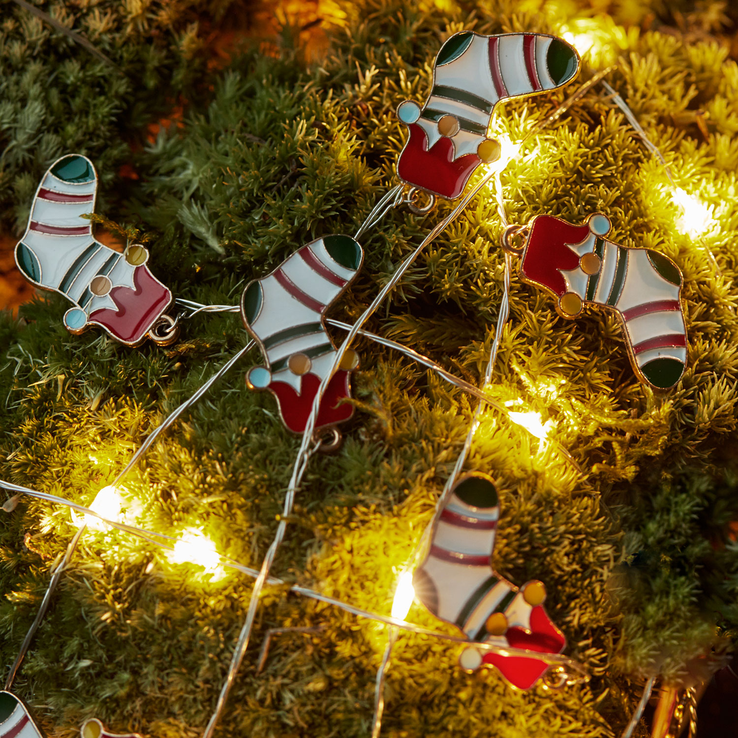 Nille Stocking, 10 LED - 90cm