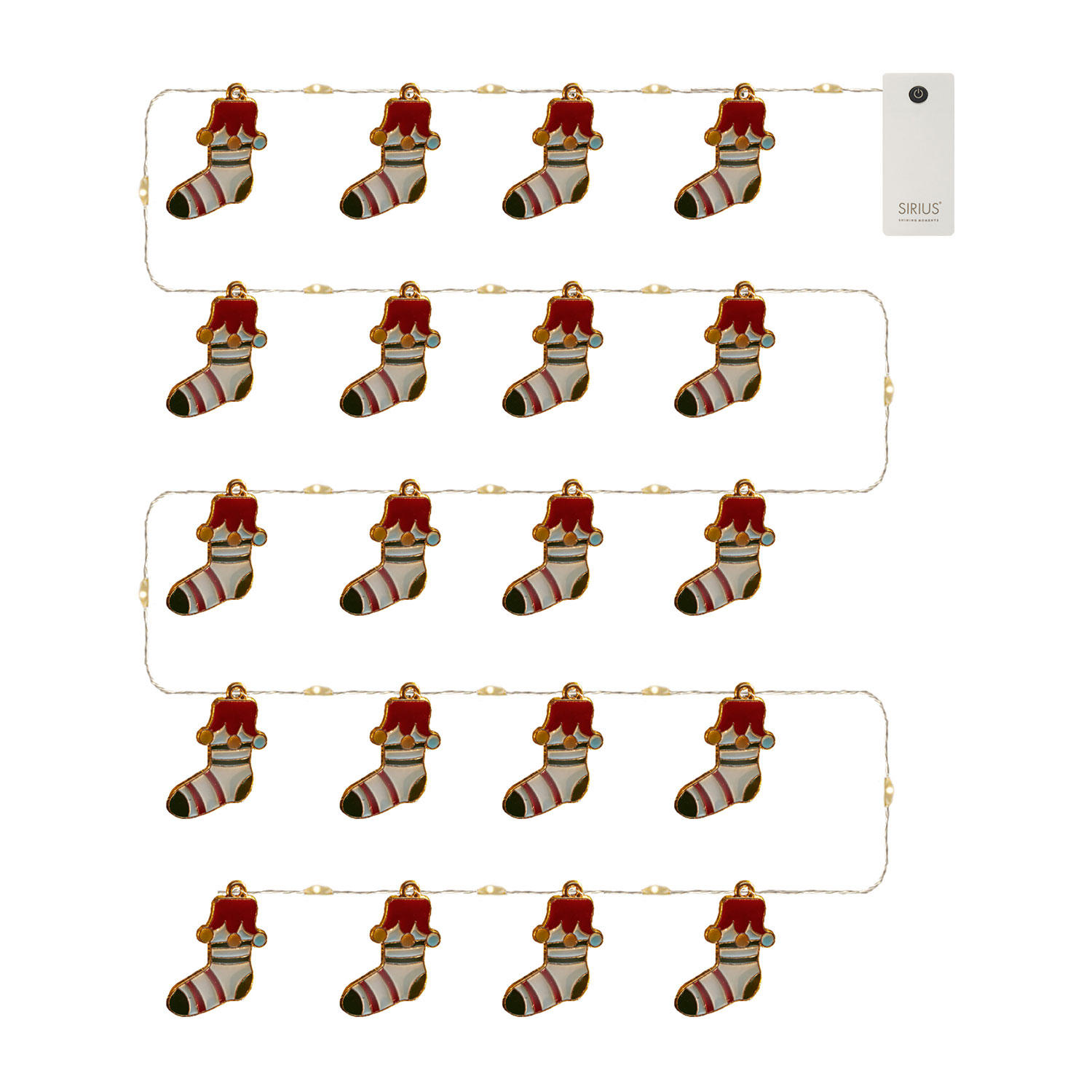 Nille Stocking, 10 LED - 90cm