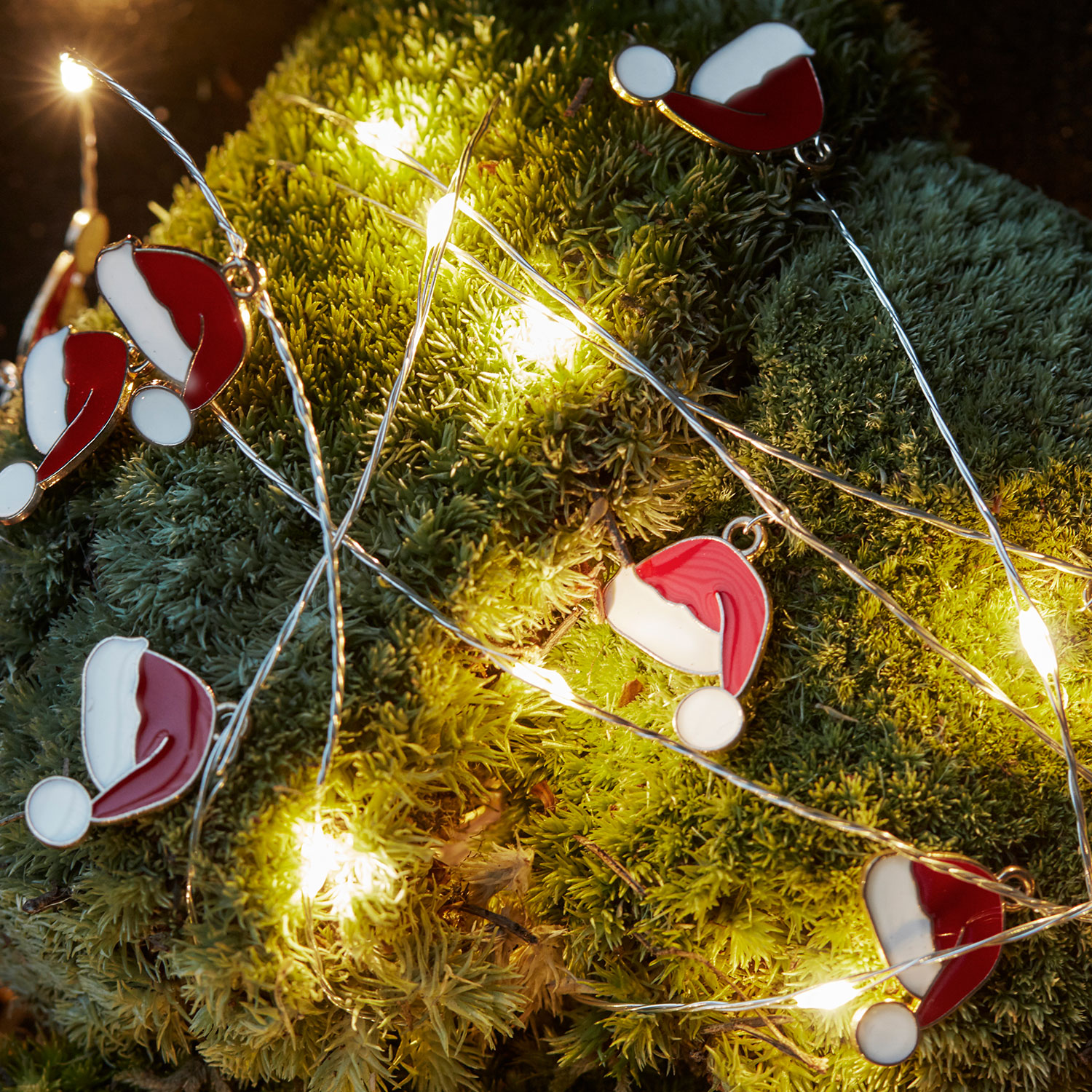 Nille Santa Hat, 10 LED - 90cm