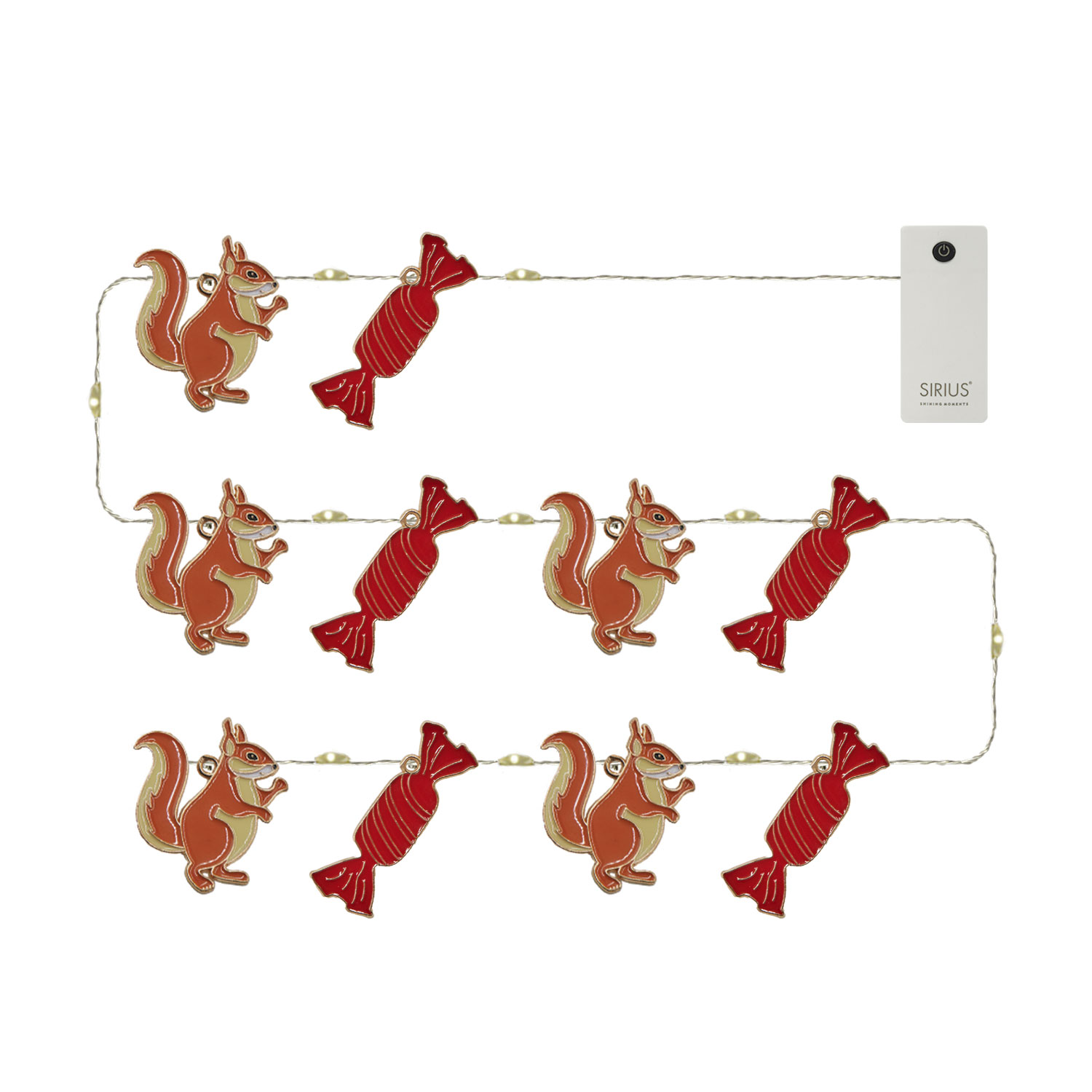 Mie Squirrel & Candy string light, 90cm