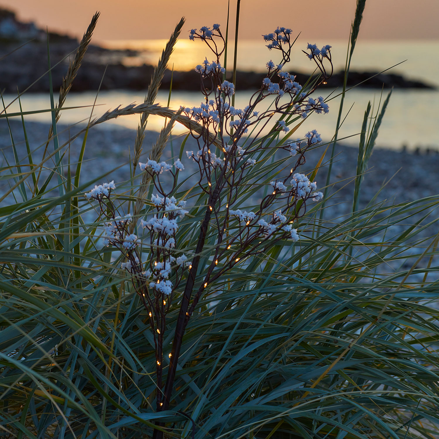 Michel Flower branch, 45 LED, 85cm