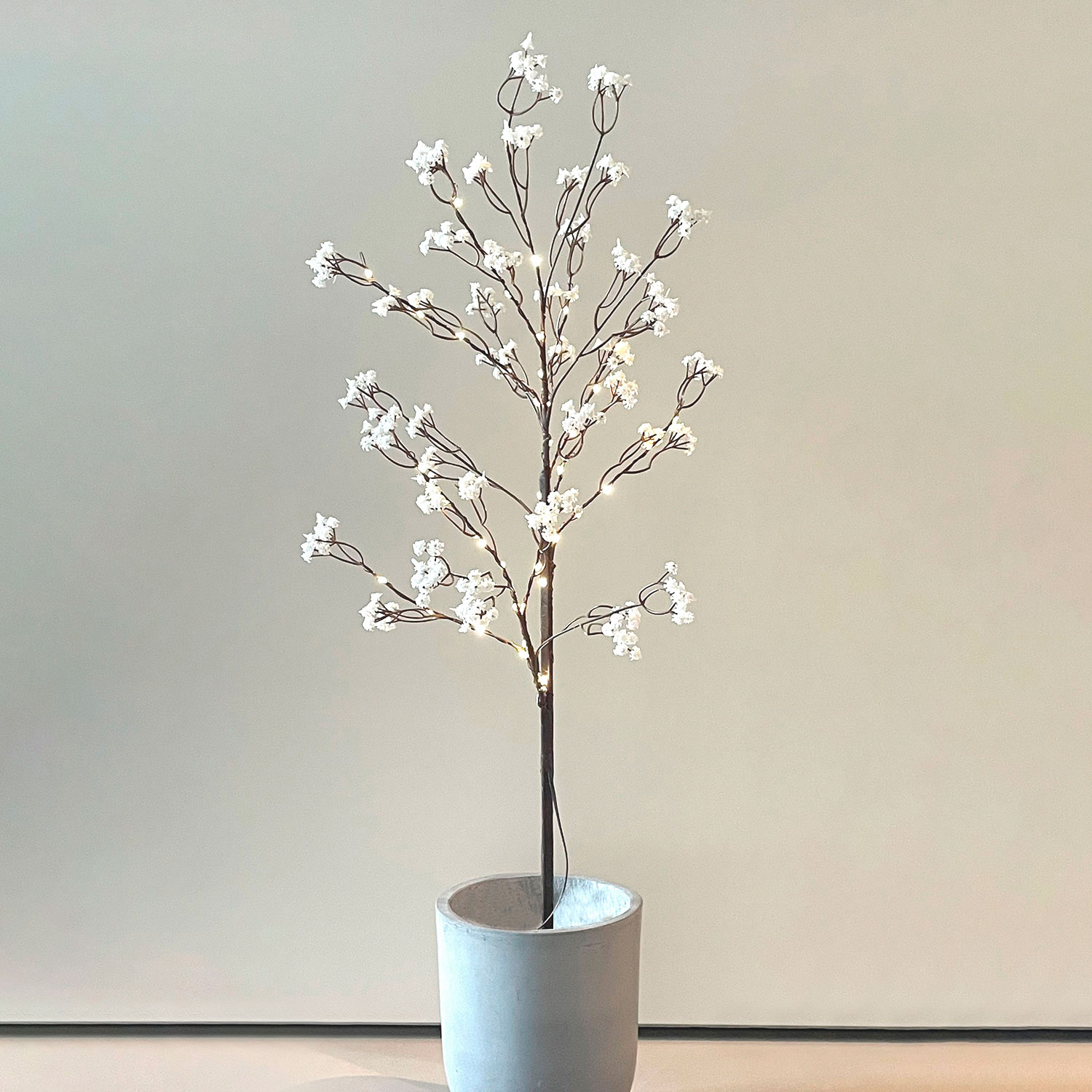 Michel Flower branch, 45 LED, 85cm