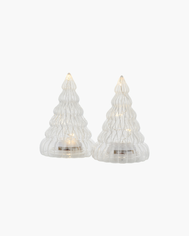 Lucy Tree 2 pcs. 9cm, Clear/White