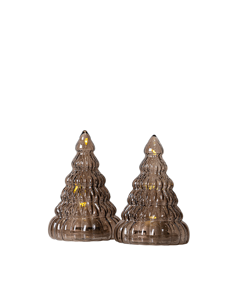 Lucy Tree 2 pcs. 9cm, Dark Oak