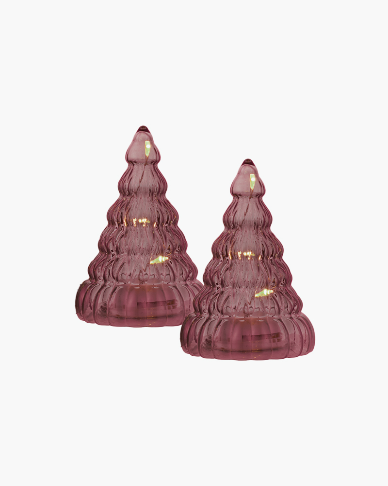 Lucy Tree 2 pcs. 9cm, Bordeaux