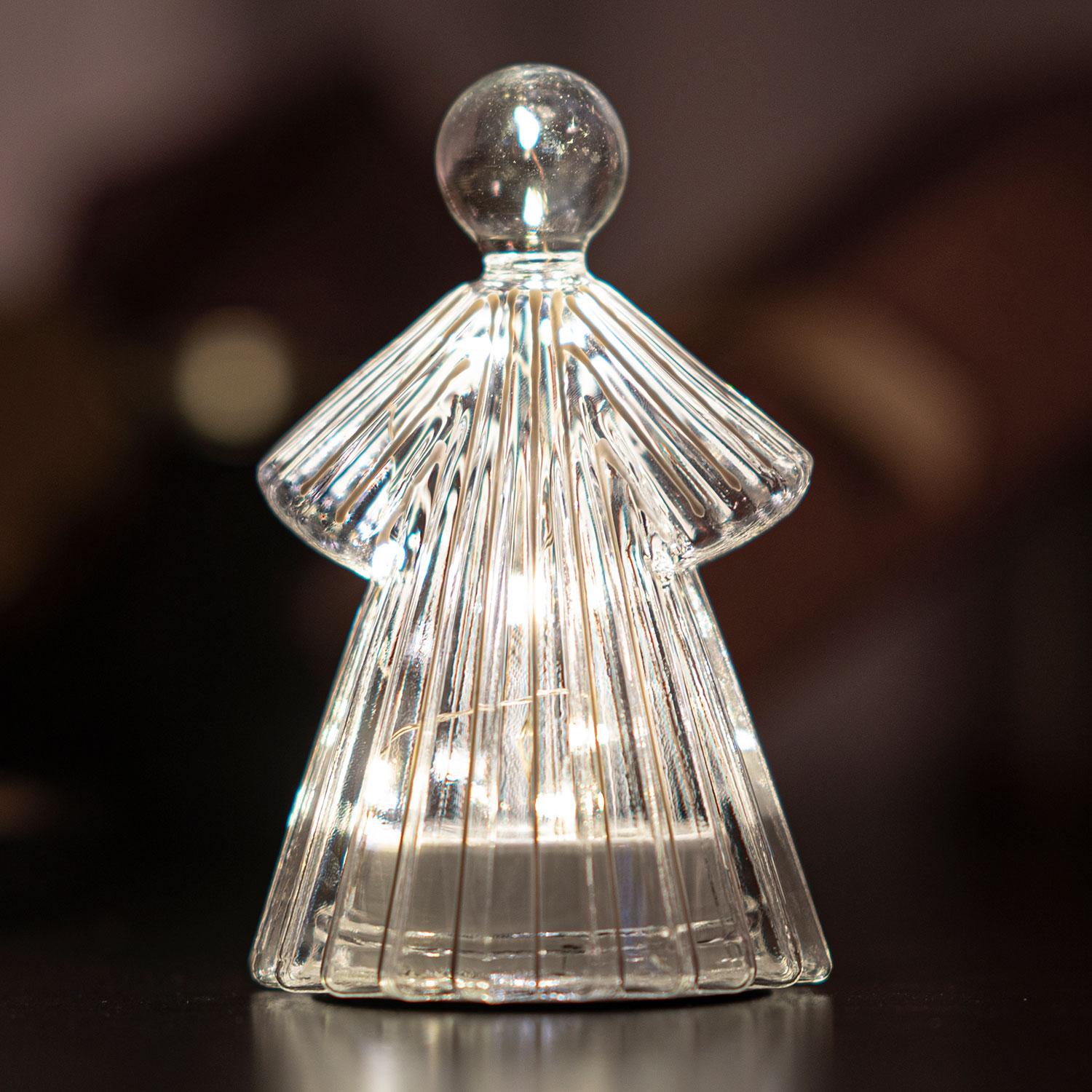 Alberte Angel 14 cm, Clear/White