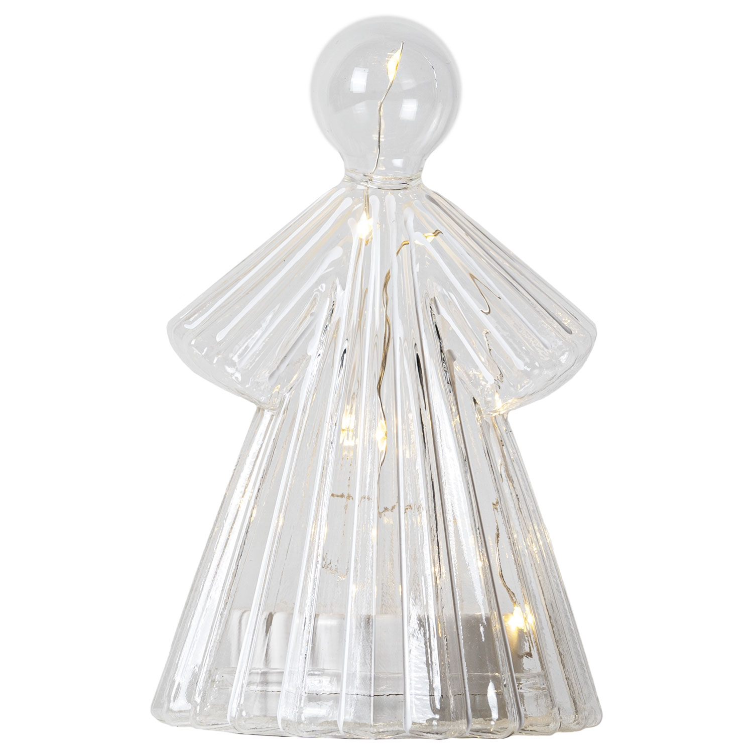 Alberte Angel 14 cm, Clear/White