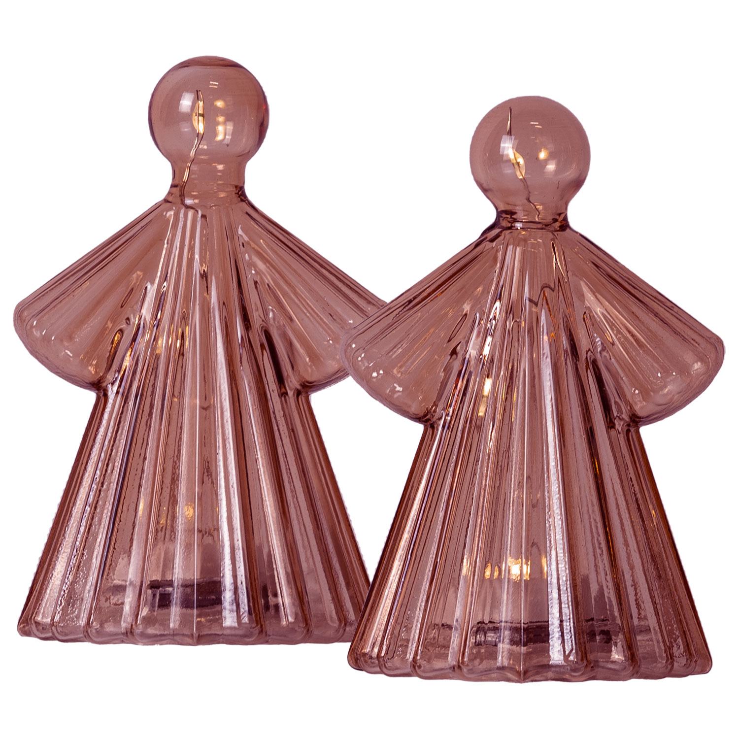 Alberte Angel 10 cm, 2 pcs. set, Bordeaux