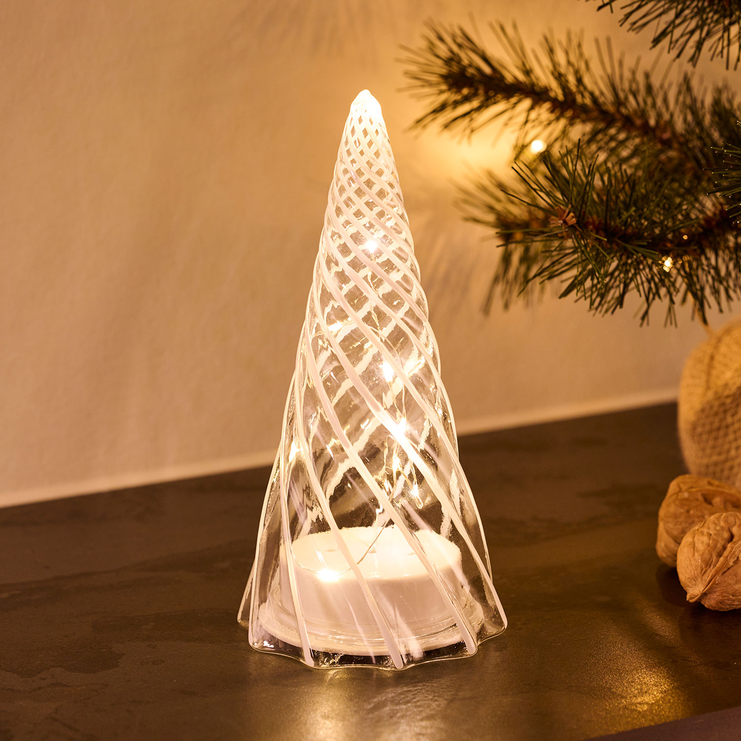 Vilma Tree - 19cm, Clear/White