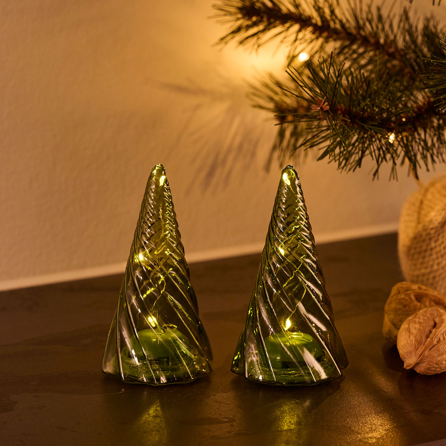 Vilma Tree 2 pcs - 11cm, Green