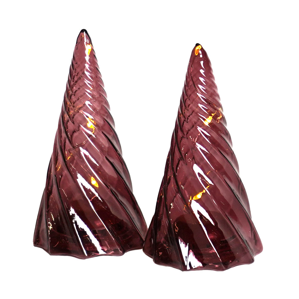 Vilma Tree 2 pcs - 11cm, Bordeaux