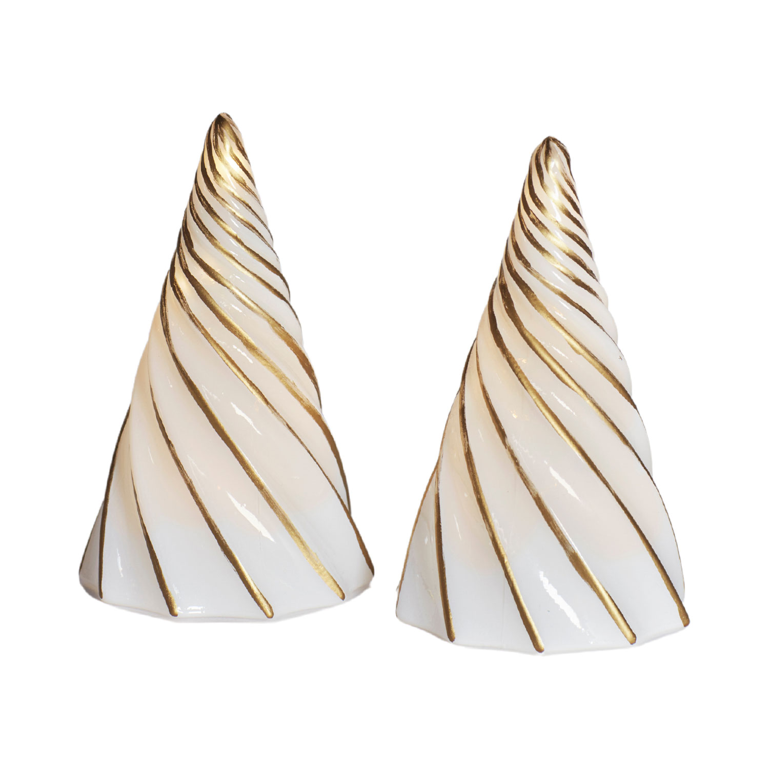 Vilma Tree 2 pcs set, White/Gold