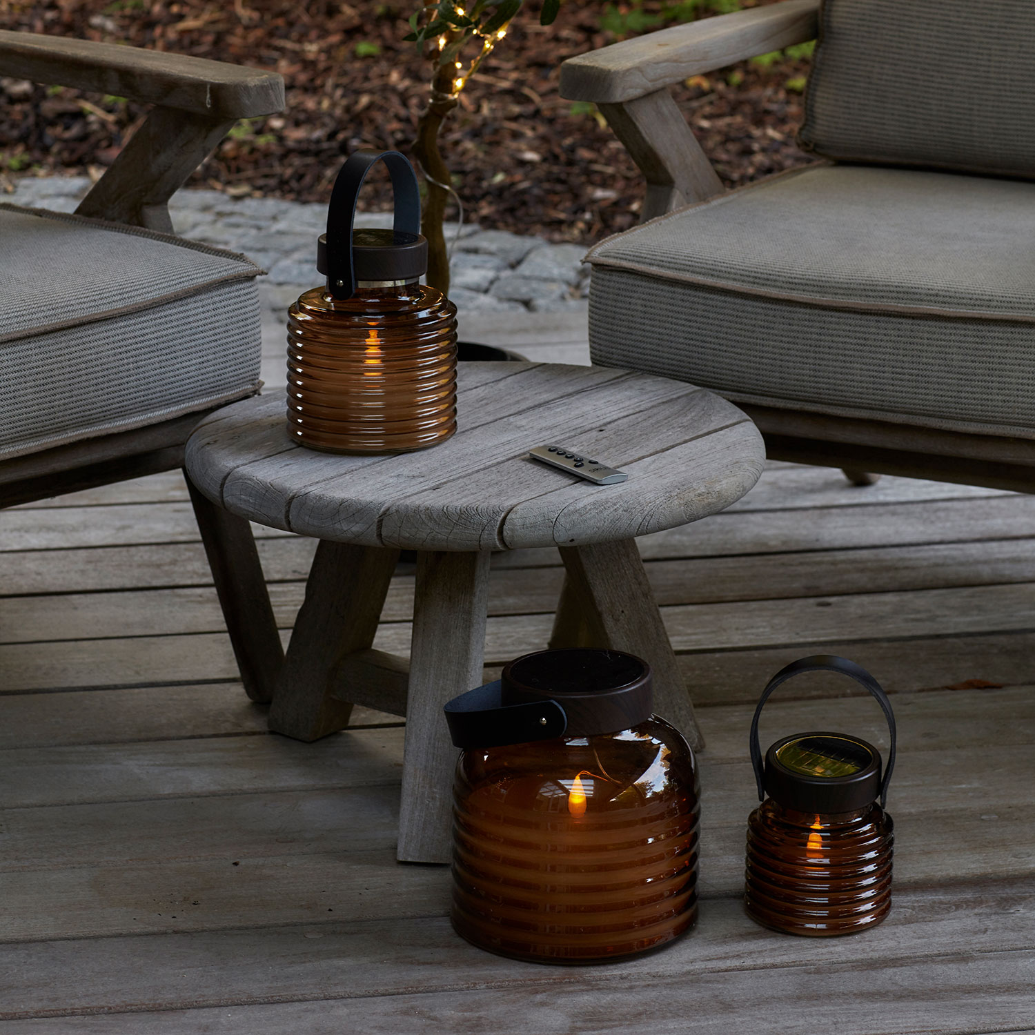 Aston Solar Jar 12cm, Amber