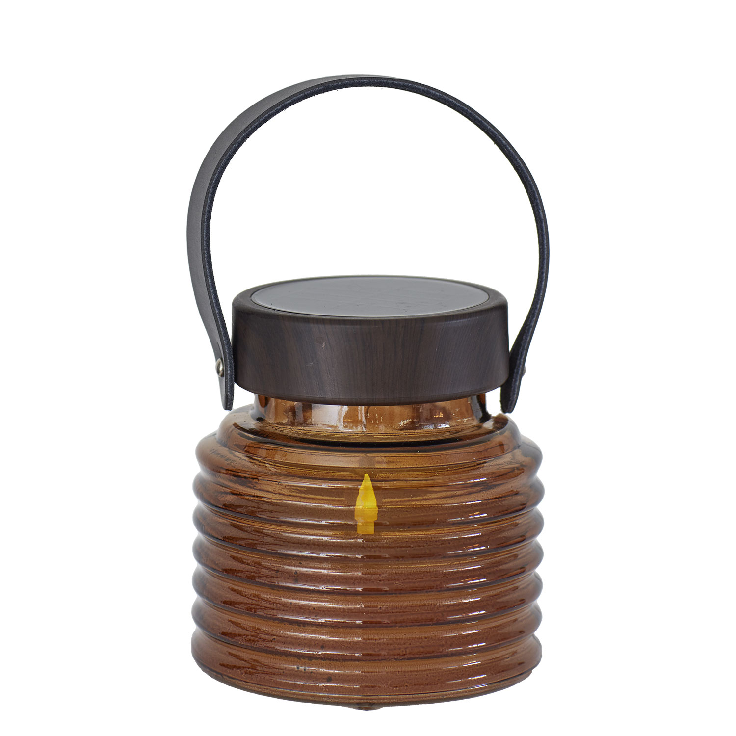 Aston Solar Jar 16cm, Amber