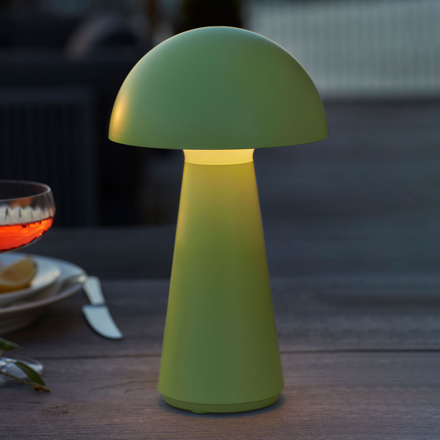 Sam Rechargeable Lamp 28 cm, Spring Green