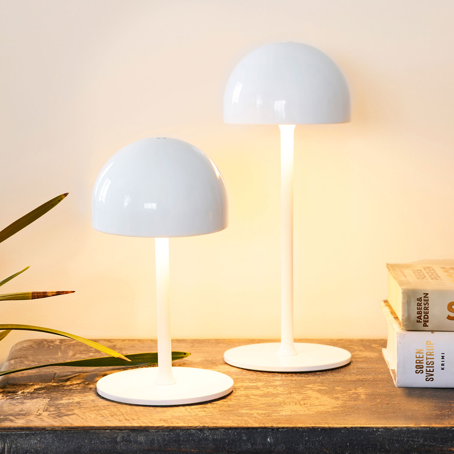 Tim Lamp Rechargeable, H22cm, White