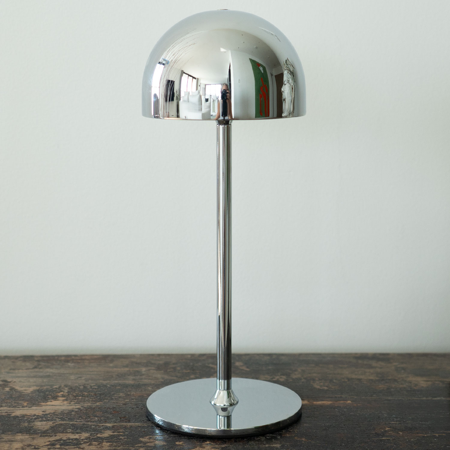 Tim Lamp Rechargeable H30cm, Chrome