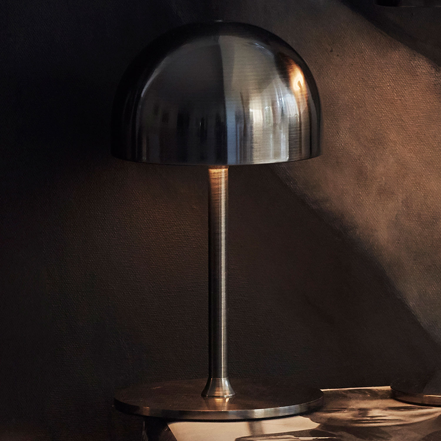 Tim Lamp Rechargeable H22cm, Black Nickel