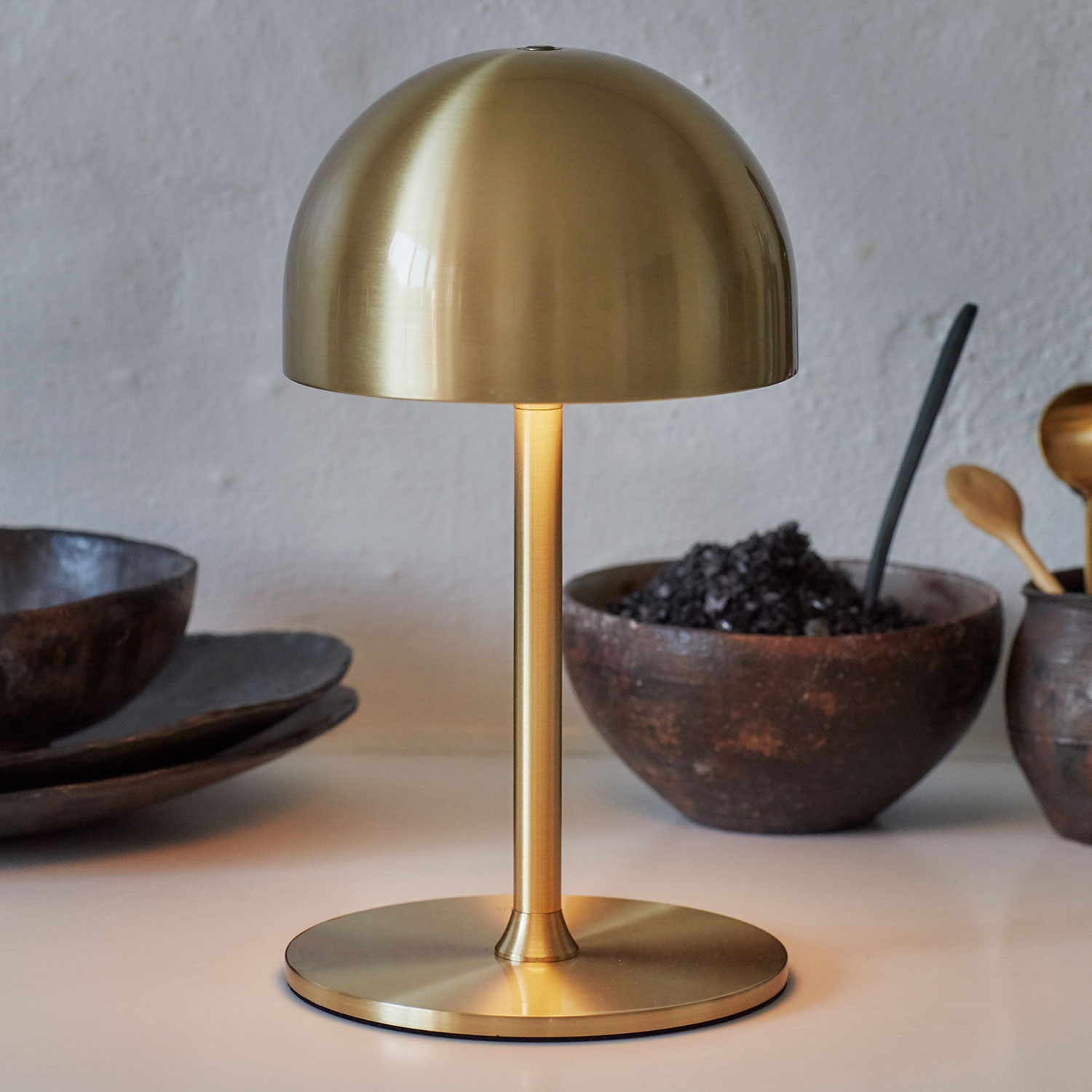 Tim Lamp Rechargeable H22cm, Brass