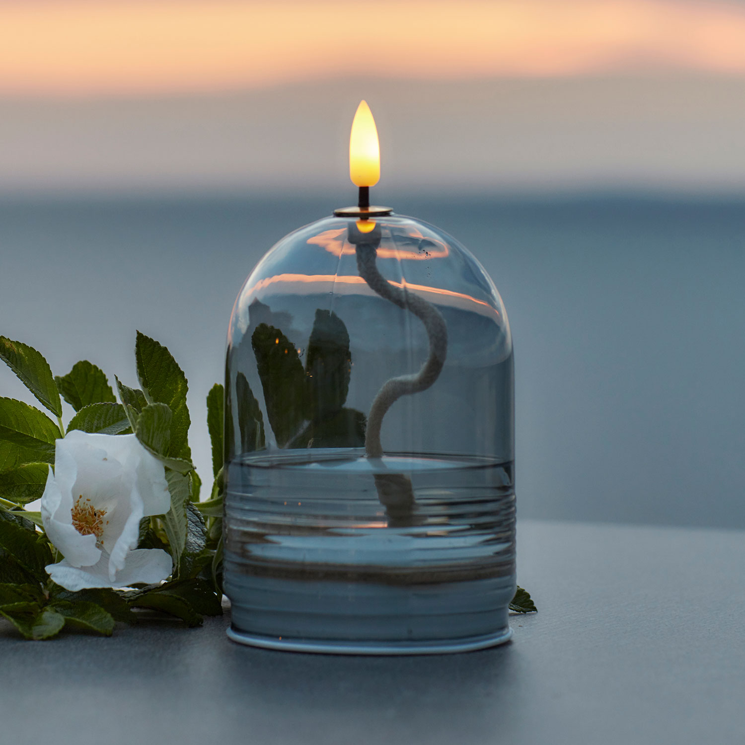 Dea Oil Lamp Ø8 x 11cm, Gray