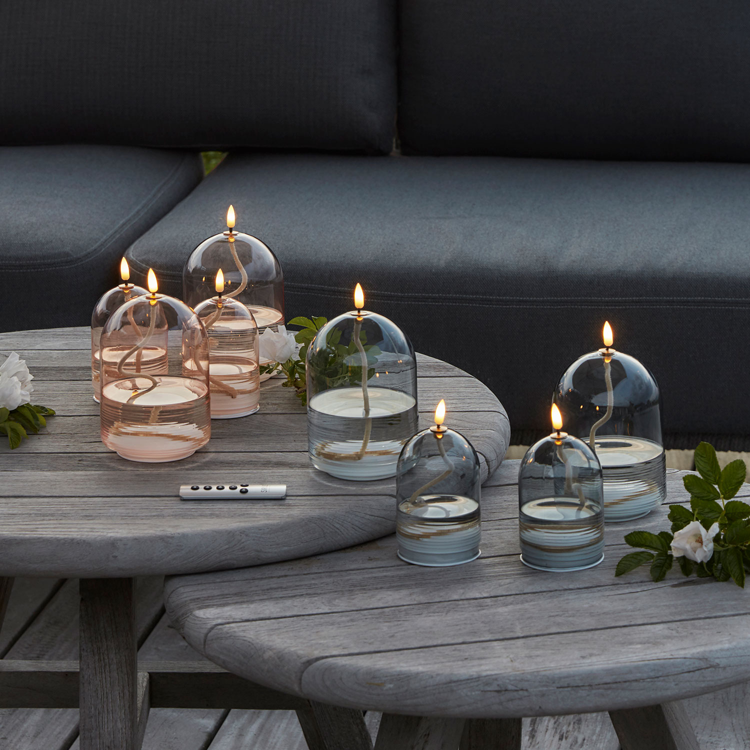 Dea Oil Lamp Ø8 x 11cm, Gray