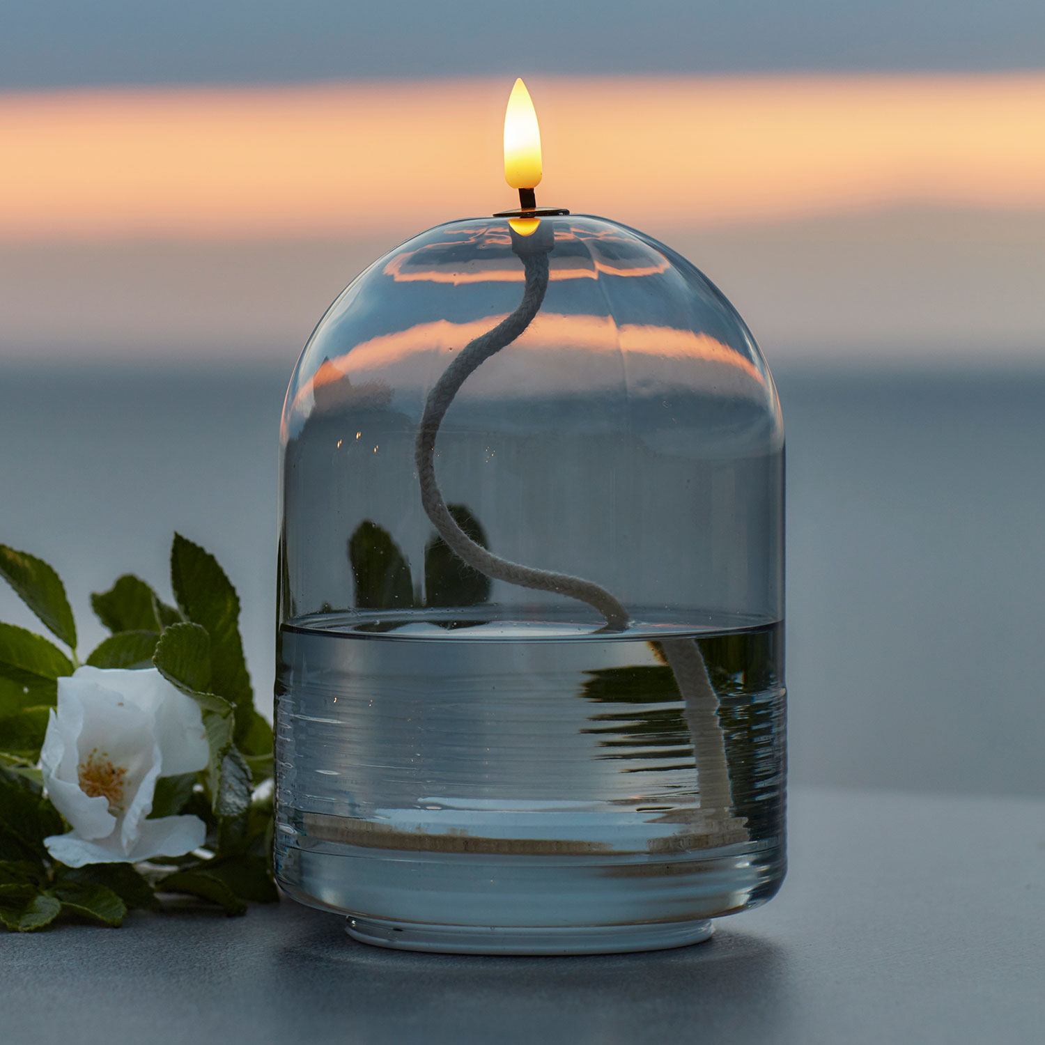 Dea Oil Lamp Ø11 x 15cm, Gray