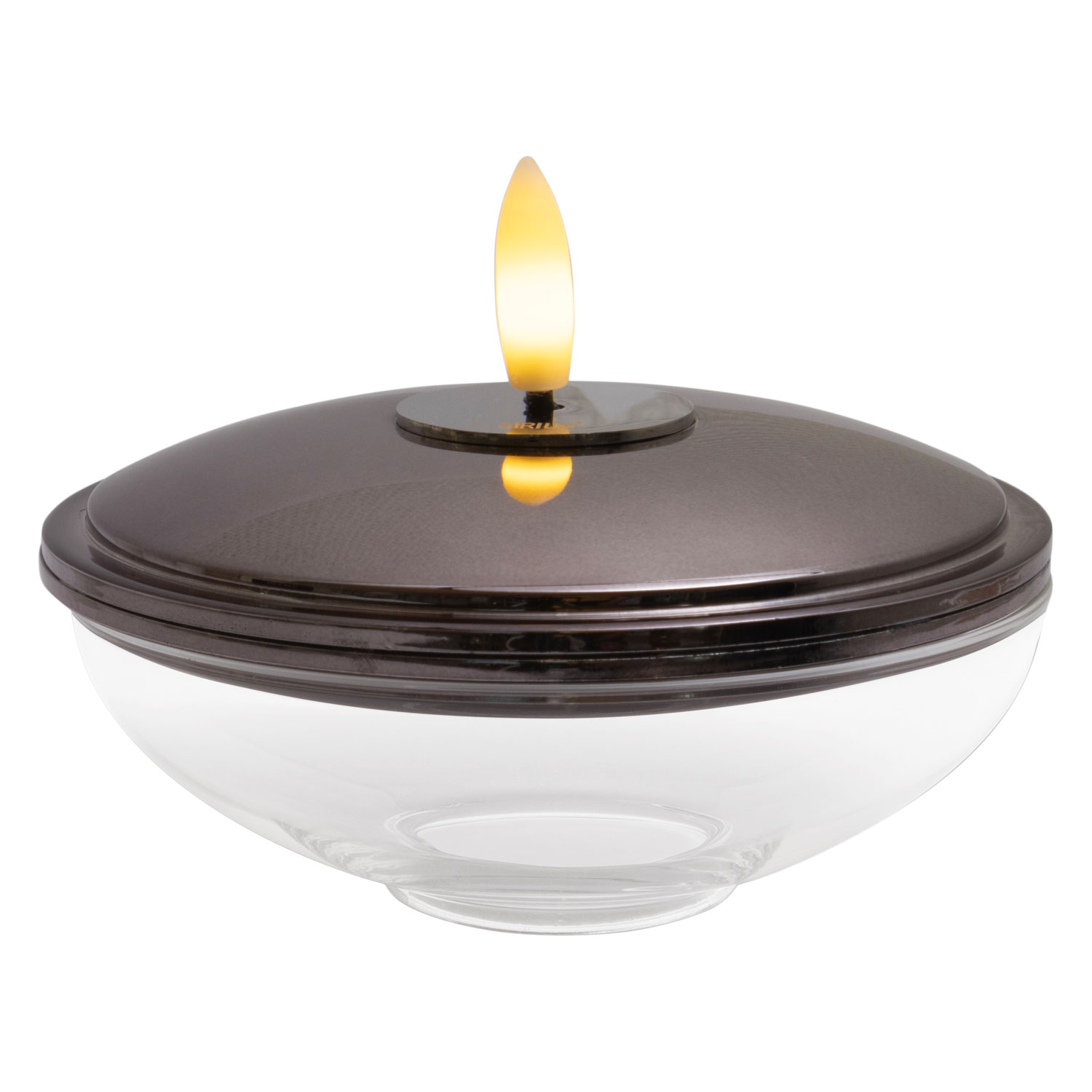 Lia Rechargeable, Ø10 x 5cm, Black Nickel