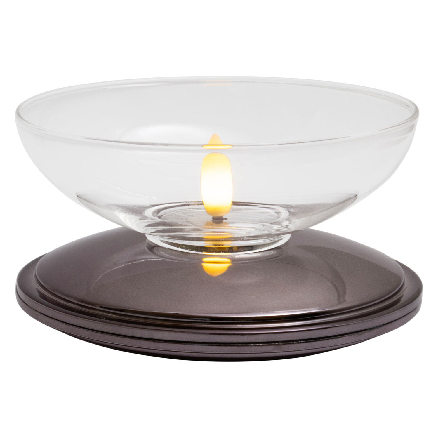 Lia Rechargeable, Ø10 x 5cm, Black Nickel