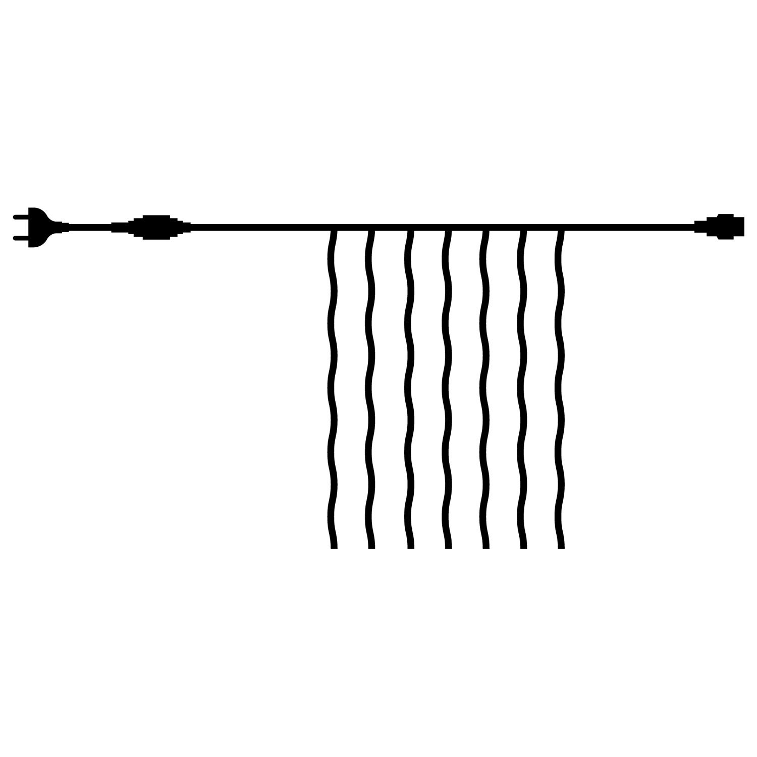 Tech-Line Curtain Start Set 100 LED, 1.5x2m