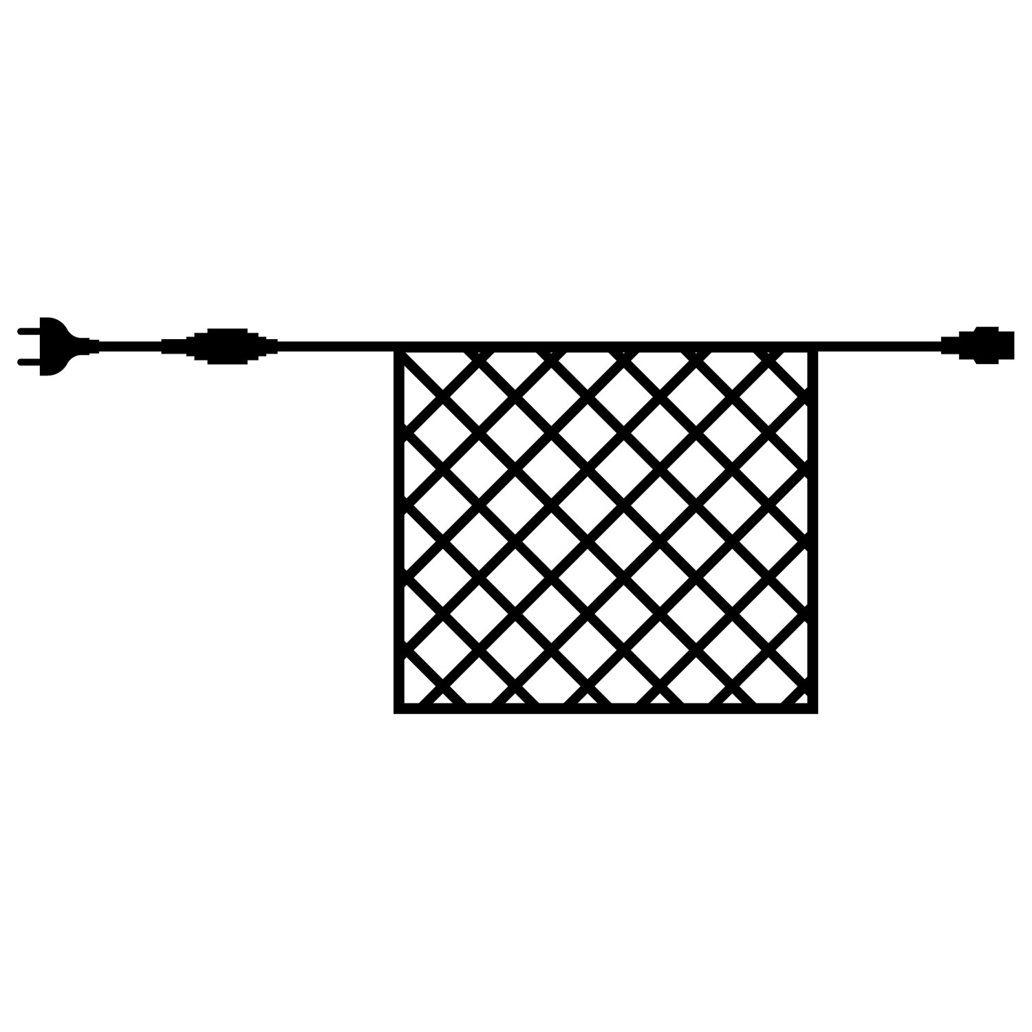 Tech-Line Net Start Set 168 LED, 1.7x1.4m