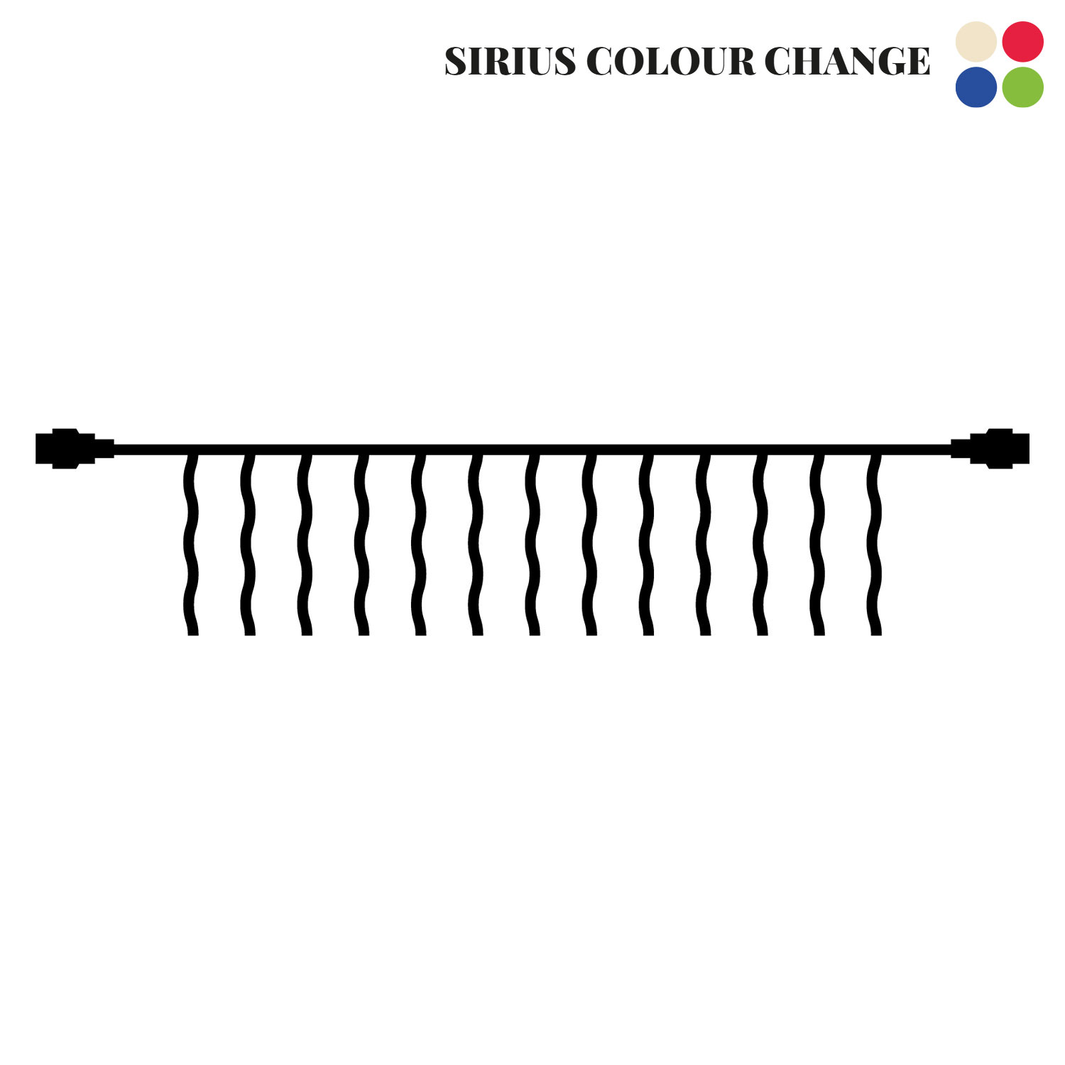 Tech-Line Ice Crystal Supplement 100 LED, 2.5x0x6m, Colour Change