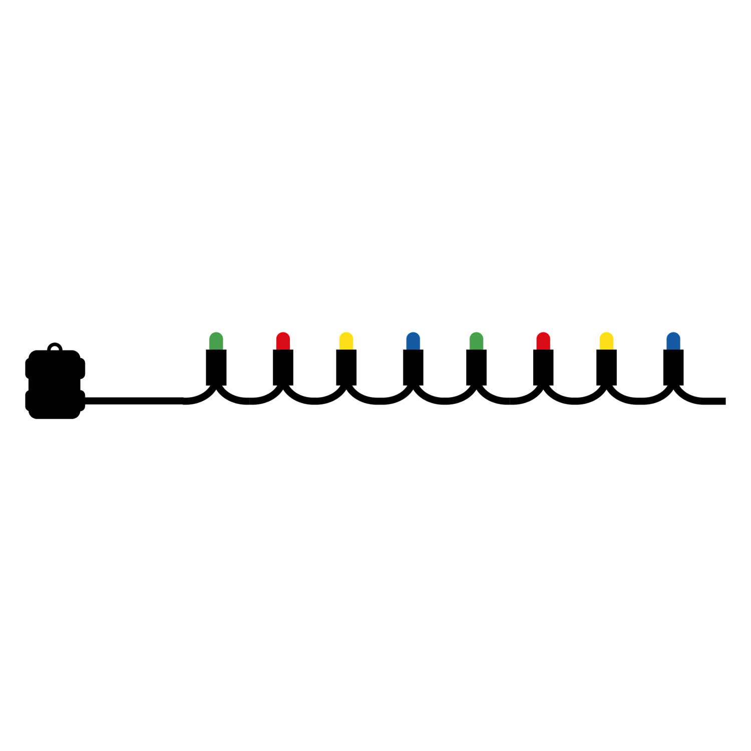Easy-Line Battery Chains, 40 LED, 3,9m, Multi Colour