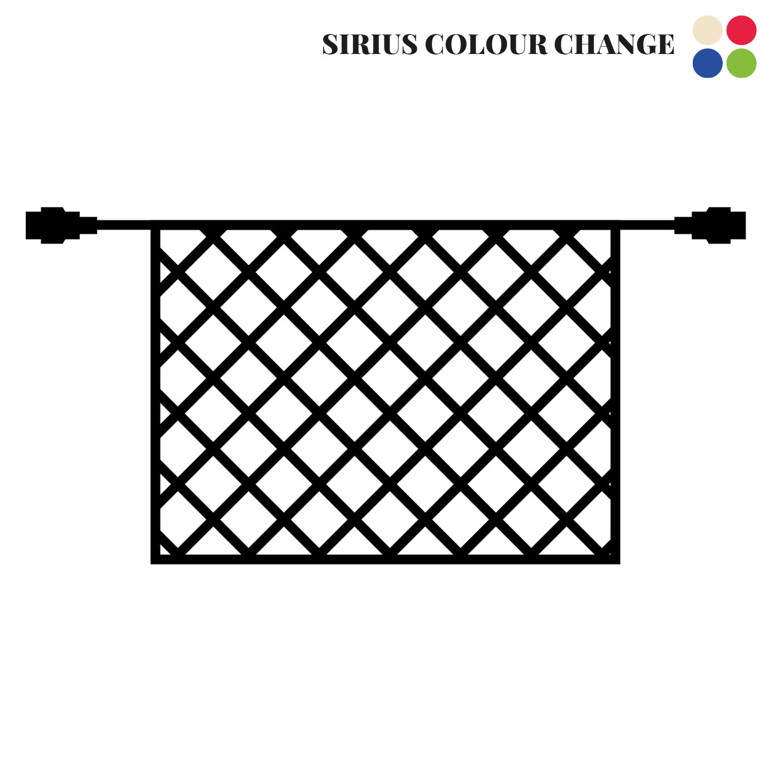 Easy-Line Extendable Net Supplement 240 LED, 2.5x1.5m, Colour Change