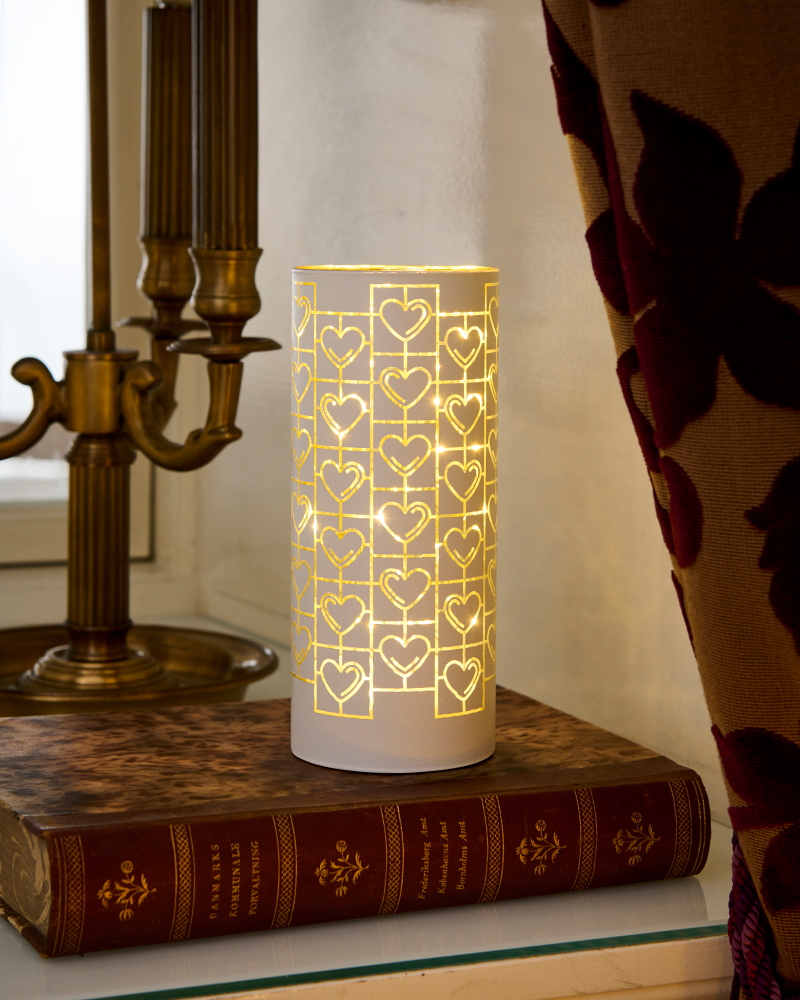 Frida Glass Tube 20 cm, White