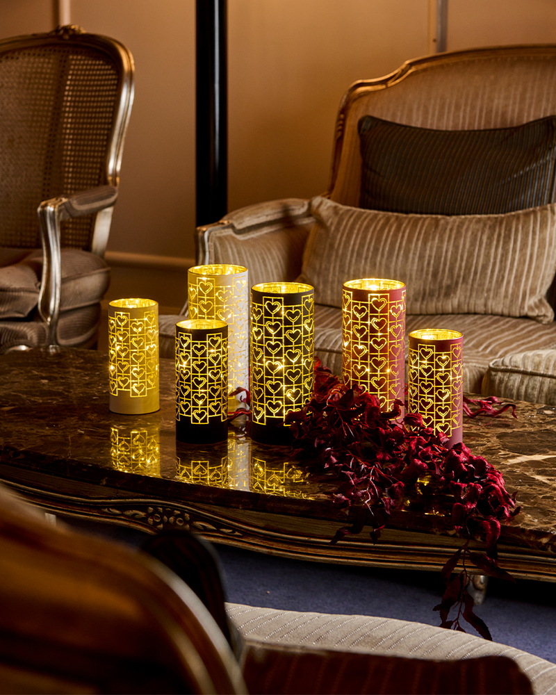 Frida Glass Tube 20 cm, White